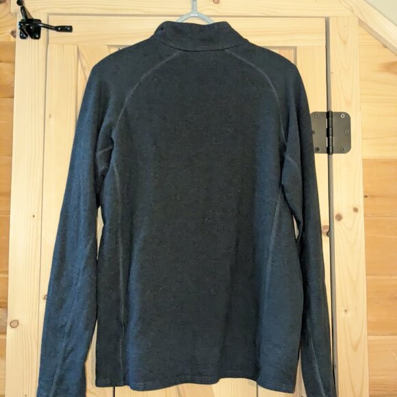 Free Fly 1/4 Zip Pullover Mens Medium Charcoal Gray Stretch Performance Bamboo - Picture 8 of 11